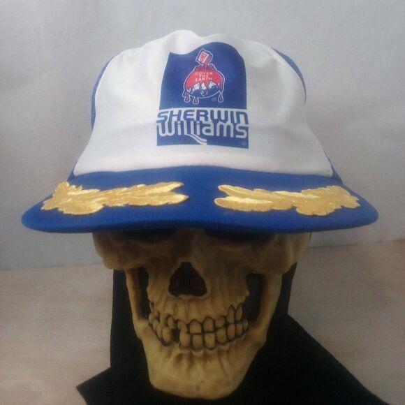 Vintage Sherwin Williams Scrambled Eggs Snap Back Trucker Hat